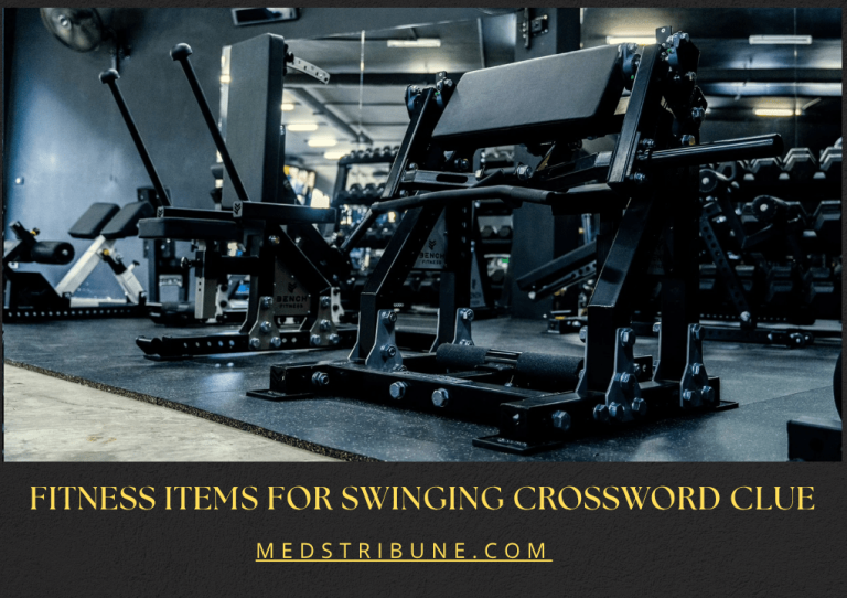 fitness items for swinging crossword clue